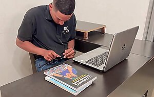 The bully promises to give the nerd a prize if he does her college homework, he loses his virginity