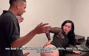 The bully promises to give the nerd a prize if he does her college homework, he loses his virginity