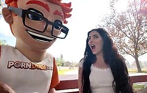 Big dick meets bigger tits: theodora day gets a porndudecasting treat!