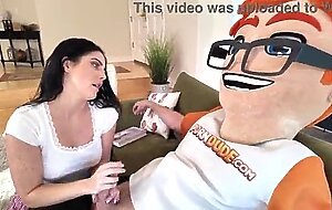 Big dick meets bigger tits: theodora day gets a porndudecasting treat!