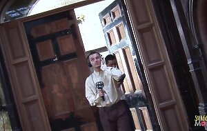 In search of spirits they find a brunette and blonde milf who want an anal foursome with DP