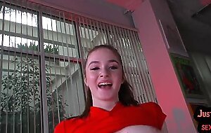 POV anal mediumboobs teen assbanged after dildo anal toying