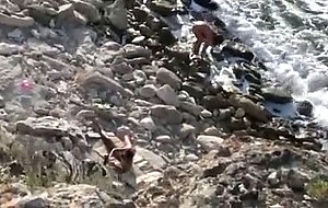 Amateur girl homemade Beach-day055