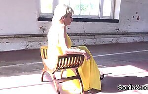 Unfaithful english milf lady sonia flaunts her big tits