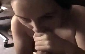 Big beautiful woman sucks on a cock