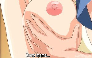 Hentai - i get a boner while my stepmom gives me a bath [uncensored] [subtitled]