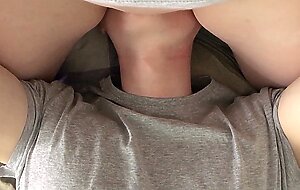 Real homemade stepsister's facesitting & squirt