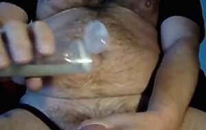 Hairy Daddy Bear Cums Hard