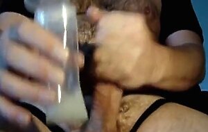Hairy Daddy Bear Cums Hard