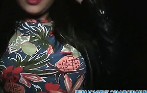 Publicagent Akasha Sex under a public bridge for black haired babe