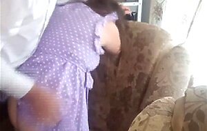 Picked up the dress and fucked the pregnant wife and cum on her stomach. i got an orgasm from a big