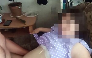 Picked up the dress and fucked the pregnant wife and cum on her stomach. i got an orgasm from a big