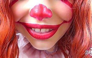 IT Takes Your Virginity! Hot Big Tits Clown Girl POV Creampie Fuck