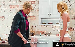MOMMY'S GIRL - Angry Stepmom Ryan Keely Gives Rough Spanking & Fingering To Clumsy Teen Chloe Cherry