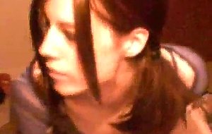 Teen tranny has vibrator in ass & masturbating