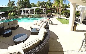 Busty All Natural Asian Jade Kush Takes On A Big Dick Poolside