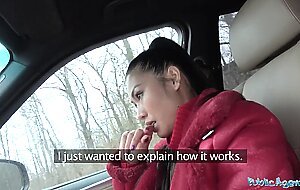 Public Agent Big tits Thai lady loves to suck and fuck cock