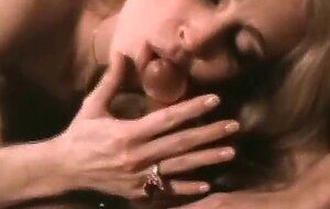 Classic blonde milf handjob and blowjob
