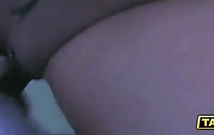 Busty whore ashley ripped by the driver on the hood of a cab