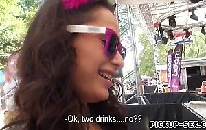 Amateur czech girl aurelly rebel fucked outdoors for cash