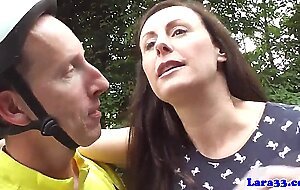 British milf in stockings assfucked