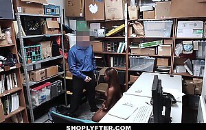 Shoplyfter - hot ebony teenpounded for stealing