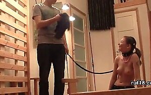 Teen tries bondage sex