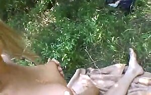 Amateur outdoor anal hard fuck