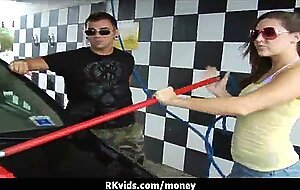 Amateur chick takes money for a fuck 18