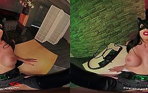 Busty Babe Clea Gaultier As CATWOMAN Needs Lesson In Domination VR Porn