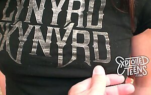 Pigtailed amateur sucks cock for the first time on video