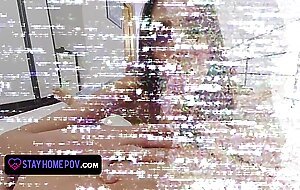 StayHomePOV - Sexy Babe Loses Naughty Game Of Cards And Licks My Asshole Before Giving Me A Footjob