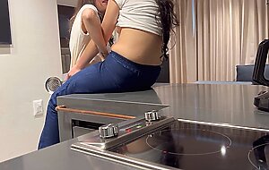 Ella fucks me hard and rich while I cook her eggs!