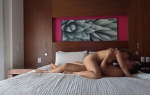 Real couple having sex in hotel