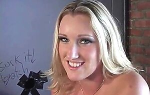 Slutty teen finds a gloryhole cock 26