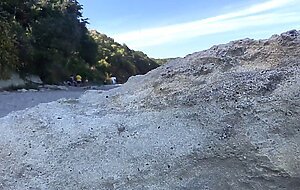 Exciting Public POV Amateur sex on the beach full with people.Second cum.