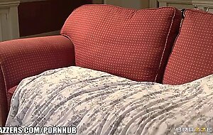 Busty British maid gets a hard cock in her ass - Brazzers