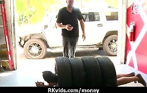 Desperate teen naked in public and fucks to pay rent 10