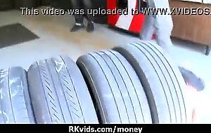 Desperate teen naked in public and fucks to pay rent 10