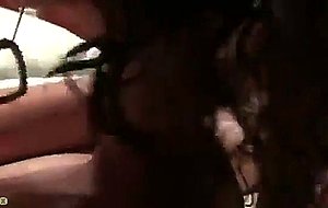 Hardcore amateur plays with her cum treat