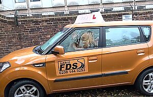 Fake Driving School Busty blonde examiners sexual skills secures her job
