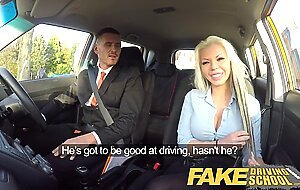 Fake Driving School Busty blonde examiners sexual skills secures her job
