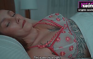 did step mom help virgin step cum in share bed -- did he cum inside step mommy?