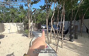 VLOG PORN - He fucks his best friend without a condom by the pool