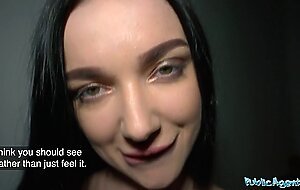 Public Agent Stunning long haired babe fucked in sexy black lingerie