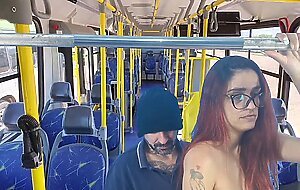 Student gets fucked by stranger on the bus!