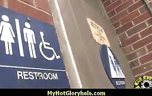 White milf sucking and licking a black cock 9