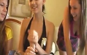 Three On One Teen Handjob