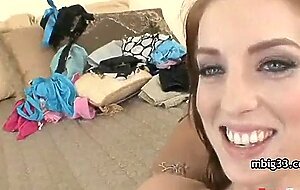 Teen stuffed with monster black cock