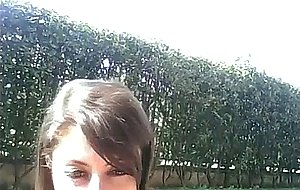 Wife shows off for neighbors